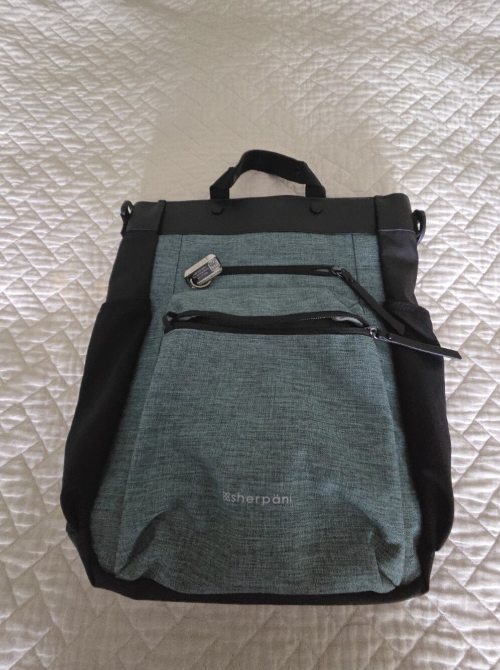 Sherpani Teal and Black Convertible Backpack